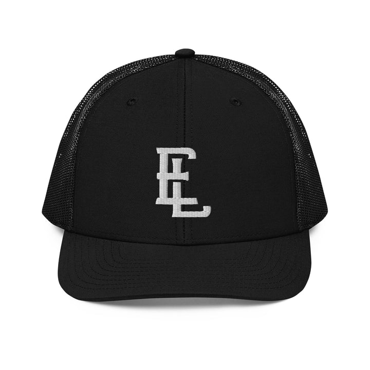 "EL" Snapback Trucker Cap | E Luna Brand CLASSIC | 1 White Thread Logo | 3D  Puff Edition
