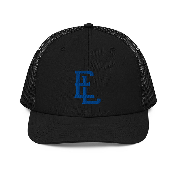 "EL" Snapback Trucker Cap | E Luna Brand CLASSIC | 1 Royal Thread Logo | 3D Puff Edition