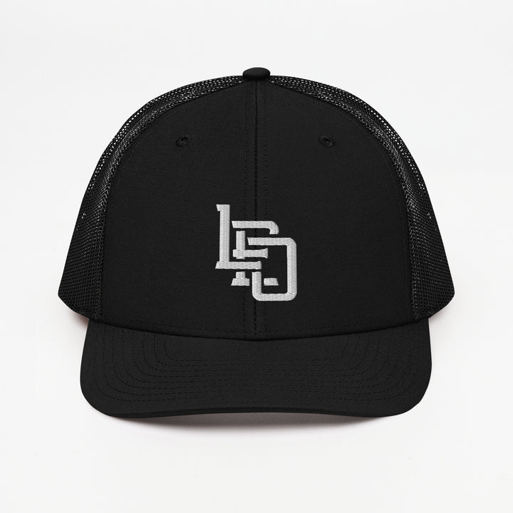 E Luna Brand "LEO" CLASSIC Snapback Trucker Cap — front view