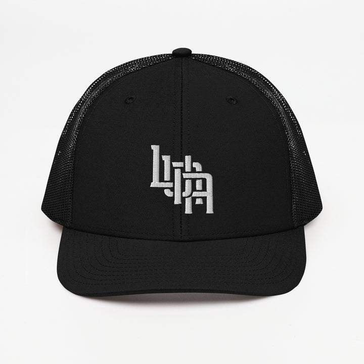 E Luna Brand "LUNA" CLASSIC Snapback Trucker Cap — front view