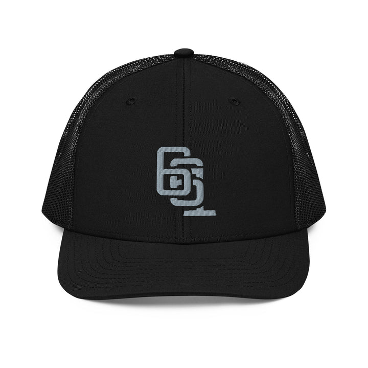 "661" Snapback Trucker Cap | E Luna Brand CLASSIC | 1 Grey Thread Logo | 3D Puff Edition