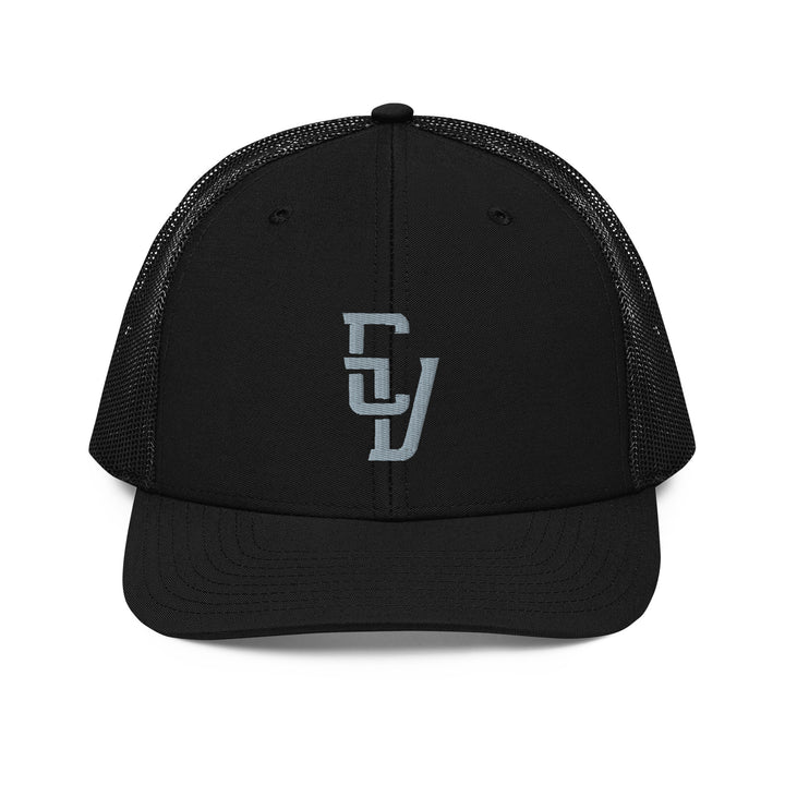 "CV" 2.0 Snapback Trucker Cap | E Luna Brand CLASSIC | 1 Grey Thread Logo | 3D Puff Edition