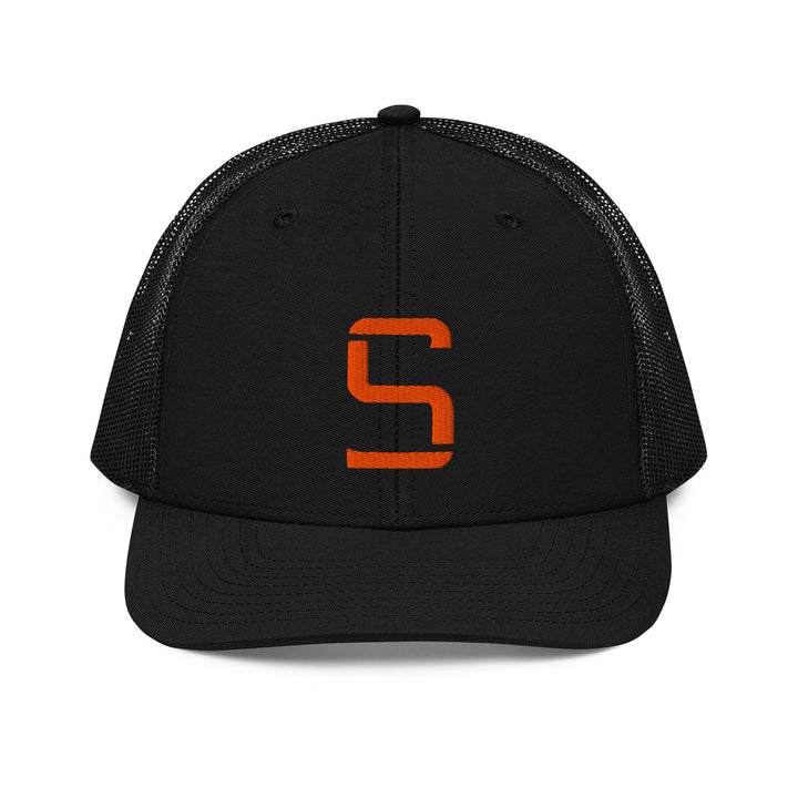 "S" Snapback Trucker Cap | E Luna Brand CORE | 1 Orange Thread Logo