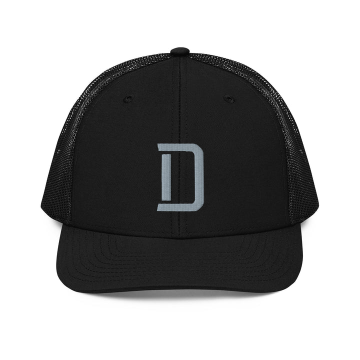 "D" Snapback Trucker Cap | E Luna Brand CORE | 1 Grey Thread Logo
