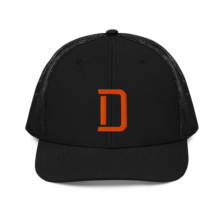 "D" Snapback Trucker Cap | E Luna Brand CORE | 1 Orange Thread Logo