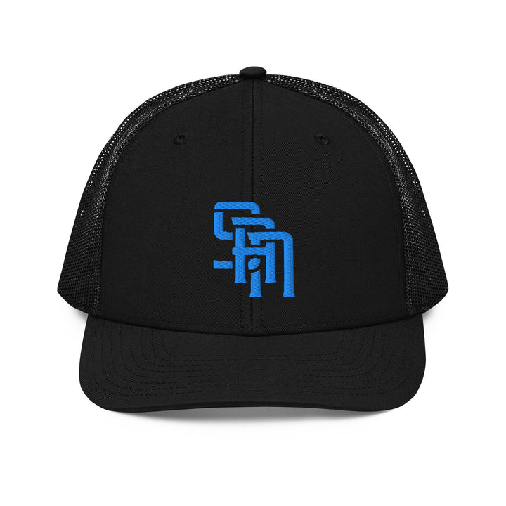 "SAN" 2.0 Snapback Trucker Cap | E Luna Brand CORE | 1 Aqua/Teal Thread Logo