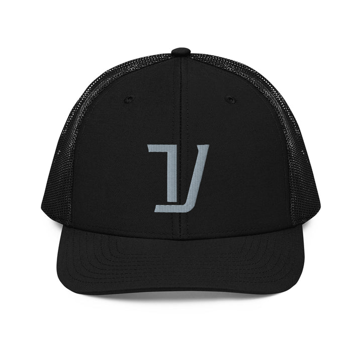 "V" Snapback Trucker Cap | E Luna Brand CORE | 1 Grey Thread Logo