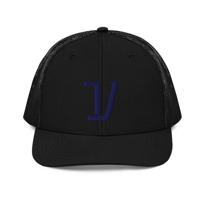 "V" Snapback Trucker Cap | E Luna Brand CORE | 1 Navy Thread Logo