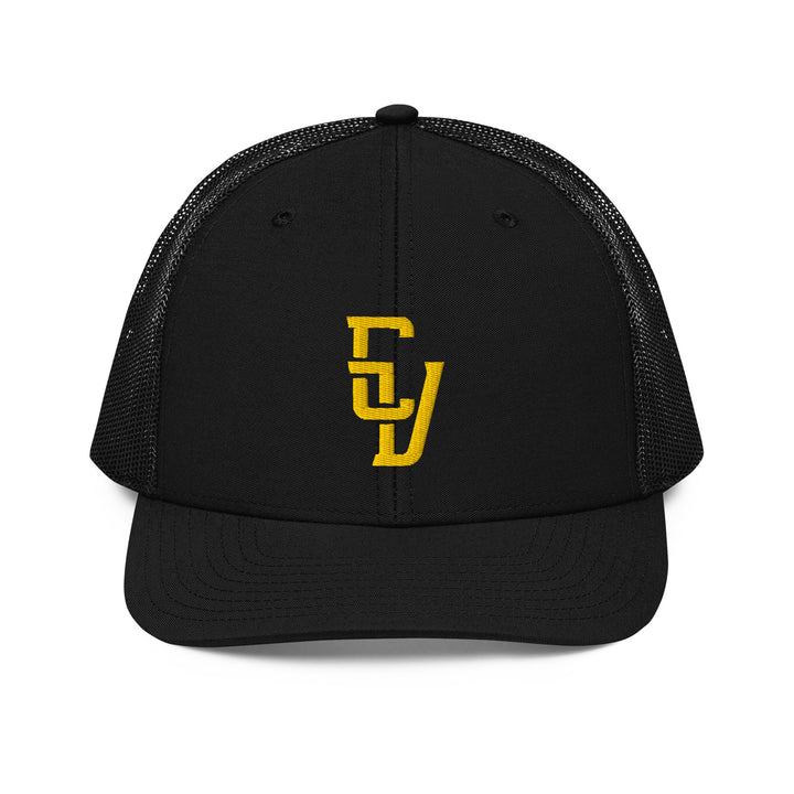 "CV" 2.0 Snapback Trucker Cap | E Luna Brand CLASSIC | 1 Gold Thread Logo | 3D Puff Edition