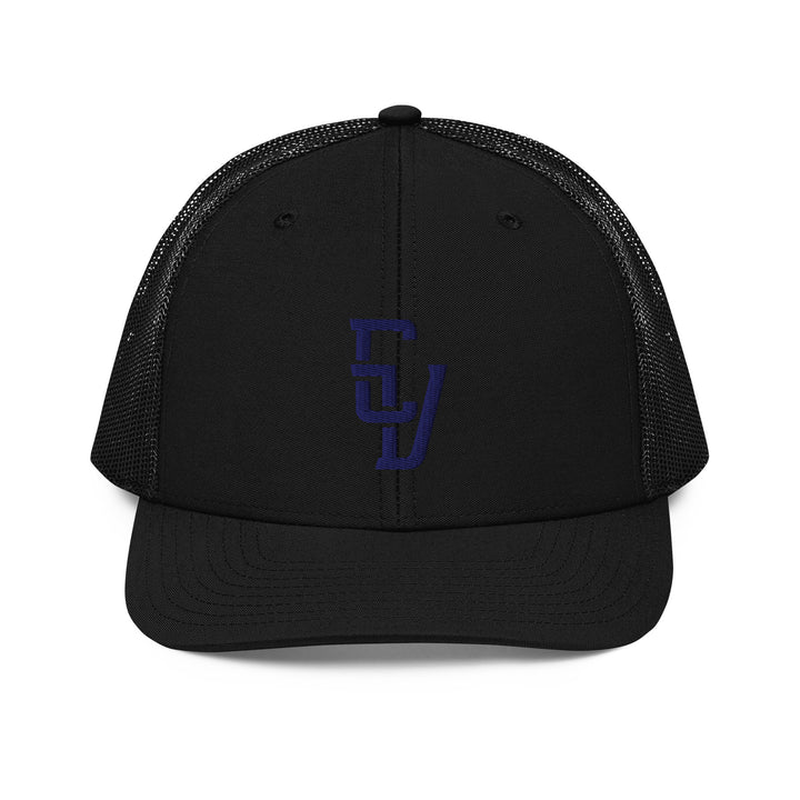 "CV" 2.0 Snapback Trucker Cap | E Luna Brand CLASSIC | 1 Navy Thread Logo | 3D Puff Edition