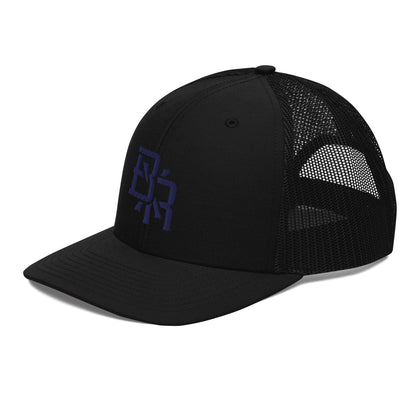 "BXR" Snapback Trucker Cap | Richardson 112 | E Luna CLASSIC Solocrest 1 Navy Thread Front Logo