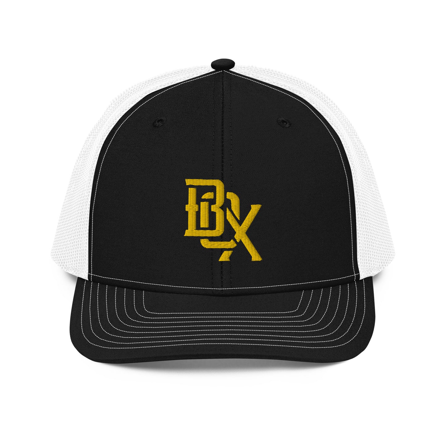 "BOX" Snapback Trucker Cap | Richardson 112 | E Luna CLASSIC Solocrest 1 Gold Thread Front Logo