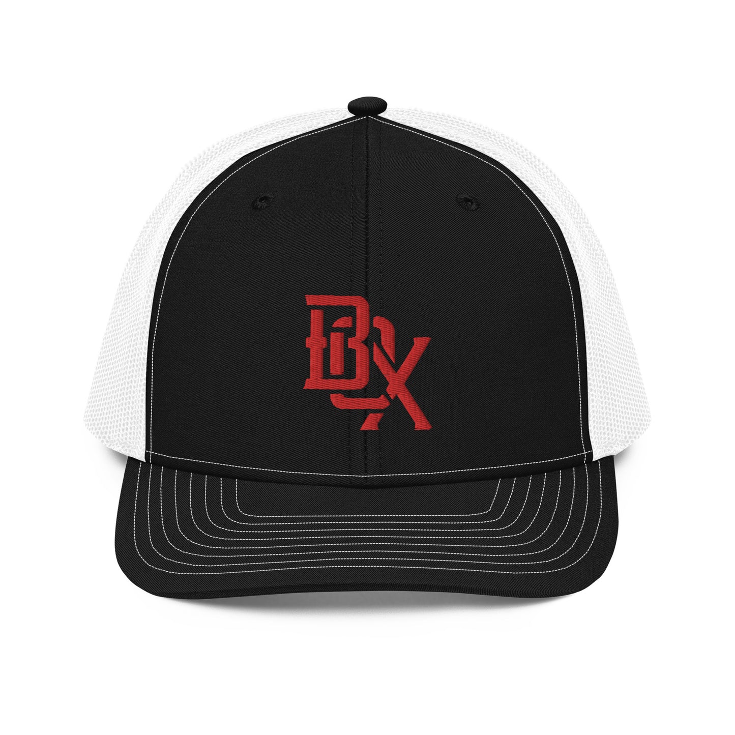 "BOX" Snapback Trucker Cap | Richardson 112 | E Luna CLASSIC Solocrest 1 Red Thread Front Logo