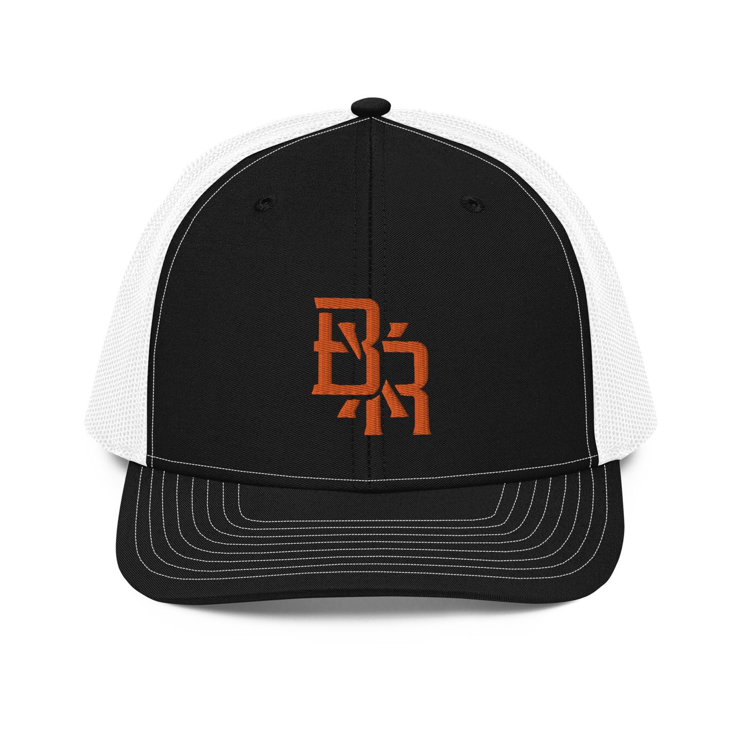 "BXR" Snapback Trucker Cap | Richardson 112 | E Luna CLASSIC Solocrest 1 Orange Thread Front Logo