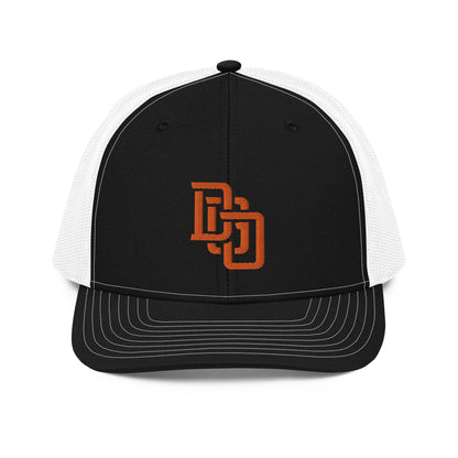 "DGO" Snapback Trucker Cap | Richardson 112 | E Luna CLASSIC Solocrest 1 Orange Thread Front Logo