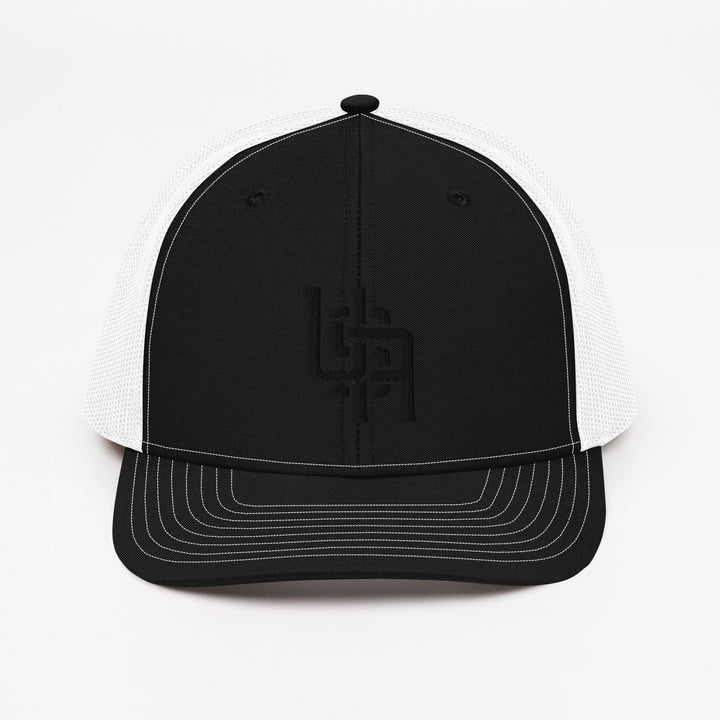 "USA" Snapback Trucker Cap | E Luna Brand CLASSIC | 1 Black Thread Logo