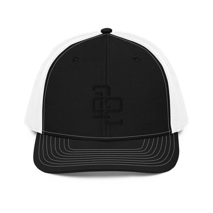 "212" Snapback Trucker Cap | E Luna Brand CLASSIC | 1 Black Thread Logo | 3D Puff Edition