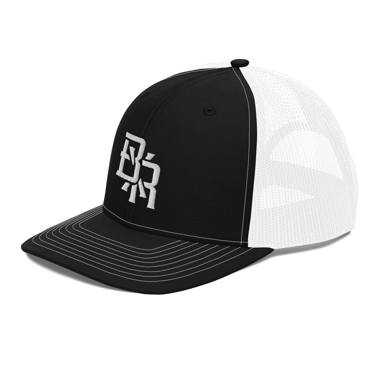 "BXR" Snapback Trucker Cap | Richardson 112 | E Luna CLASSIC Solocrest 1 White Thread Front Logo