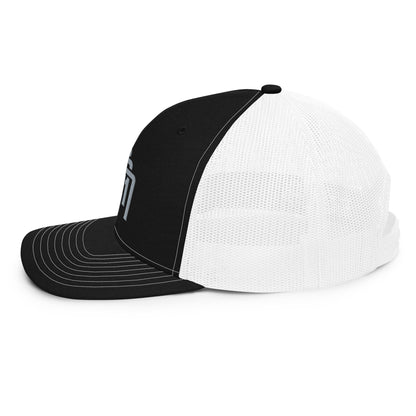 "SAN" Snapback Trucker Cap | Richardson 112 | E Luna Brand CLASSIC Solocrest 1 Grey Thread Front Logo