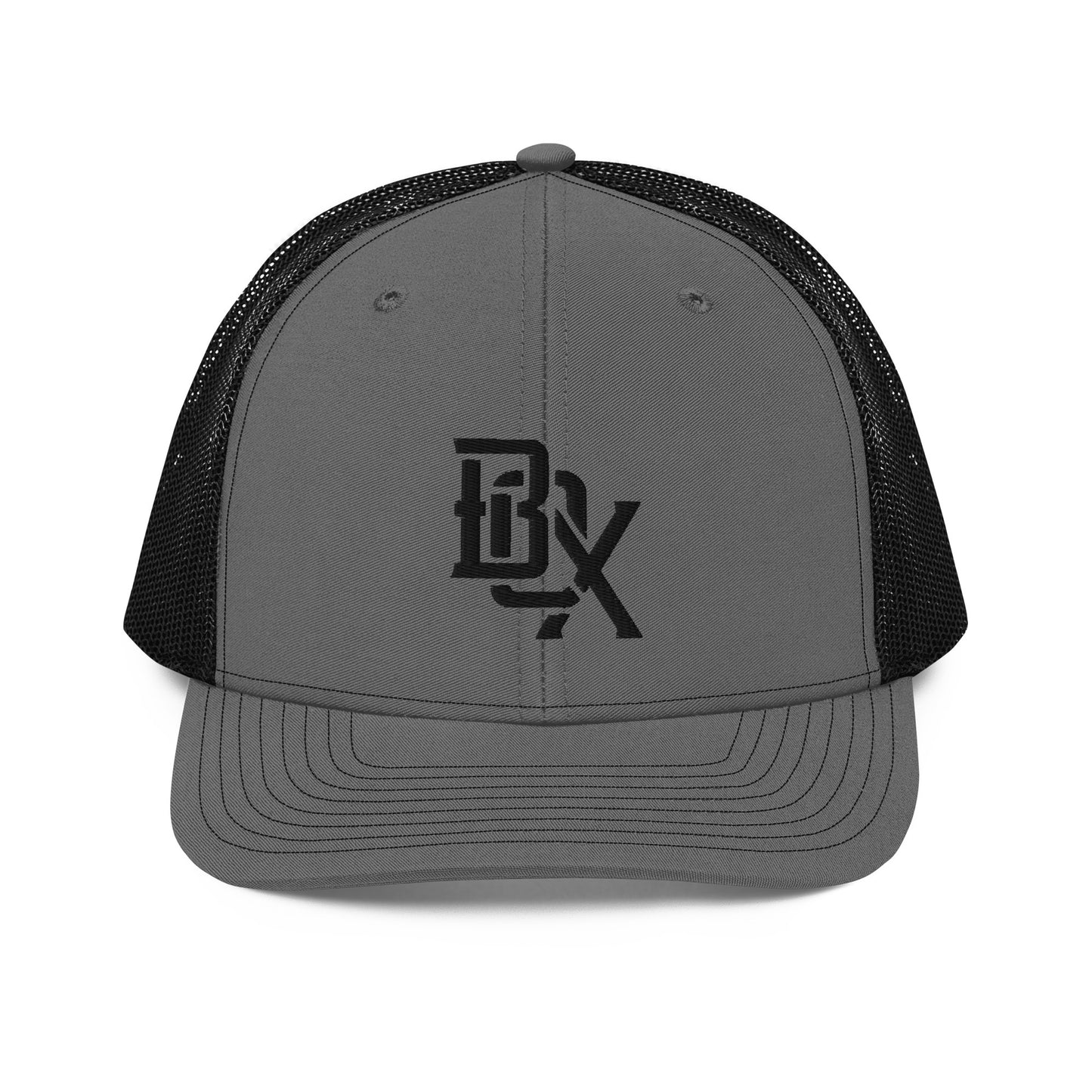 "BOX" Snapback Trucker Cap | Richardson 112 | E Luna CLASSIC Solocrest 1 Black Thread Front Logo