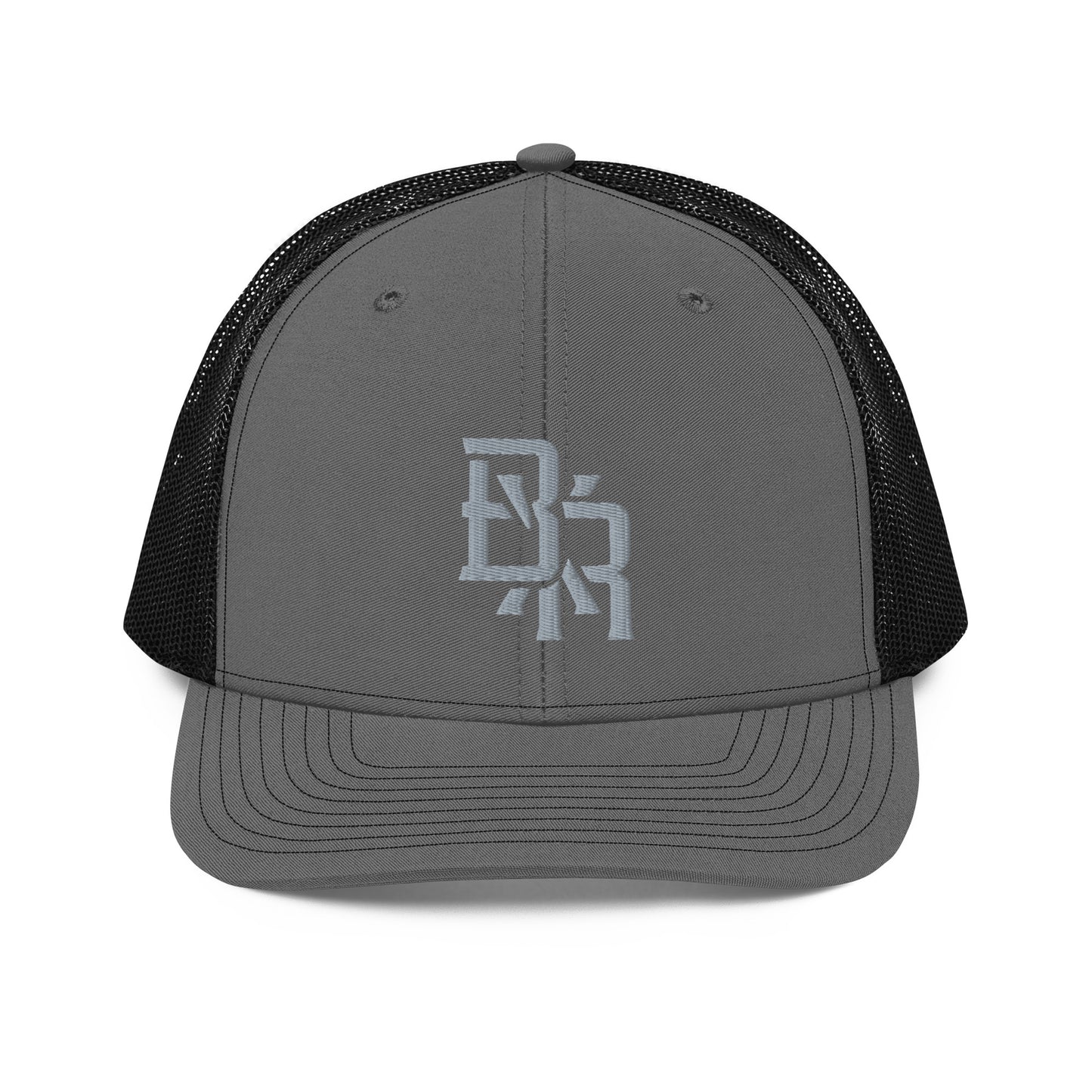 "BXR" Snapback Trucker Cap | Richardson 112 | E Luna CLASSIC Solocrest 1 Grey Thread Front Logo