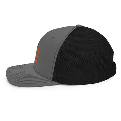 "BXR" Snapback Trucker Cap | Richardson 112 | E Luna CLASSIC Solocrest 1 Orange Thread Front Logo