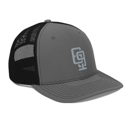 "619" Snapback Trucker Cap | Richardson 112 | E Luna CLASSIC Solocrest 1 Grey Thread Front Logo