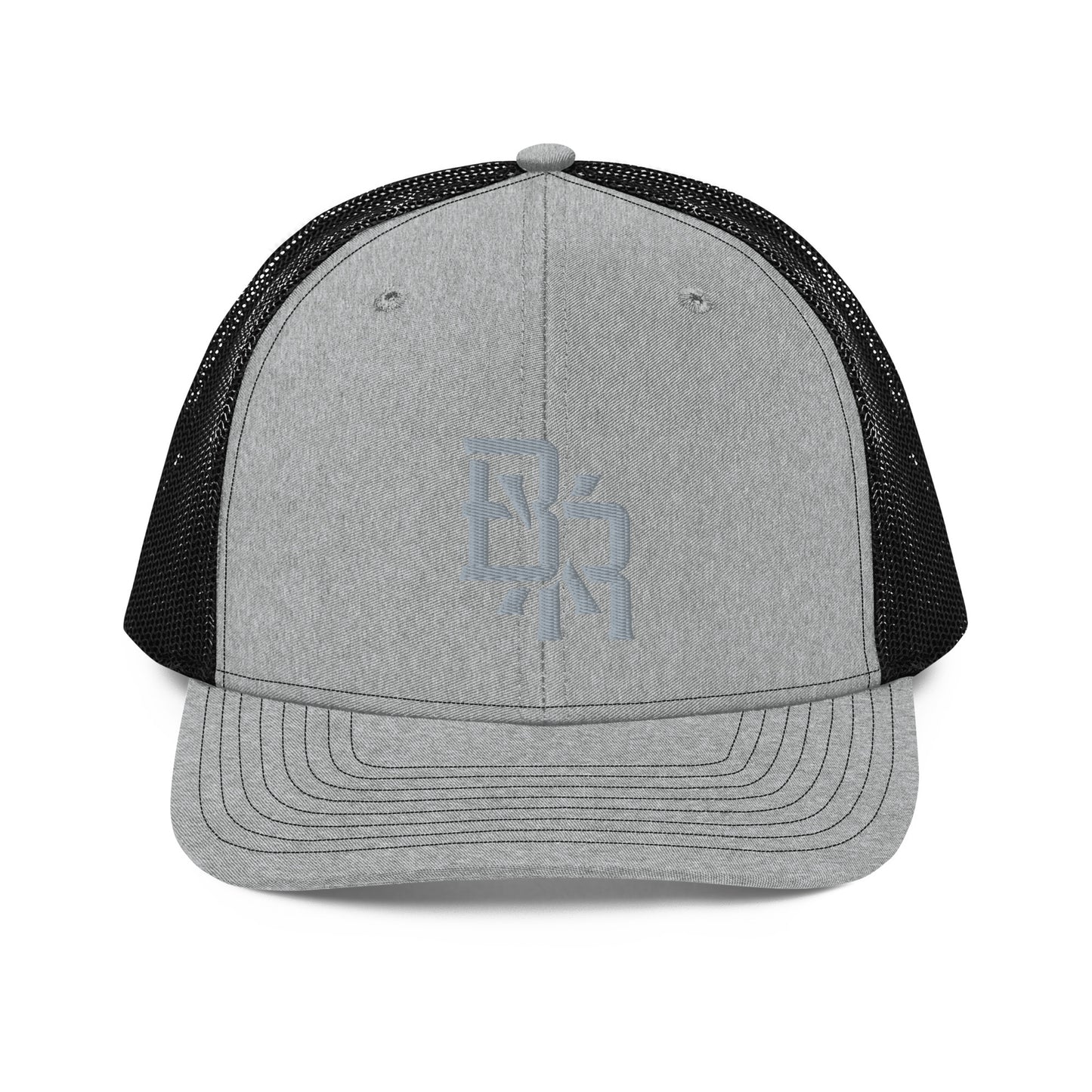 "BXR" Snapback Trucker Cap | Richardson 112 | E Luna CLASSIC Solocrest 1 Grey Thread Front Logo