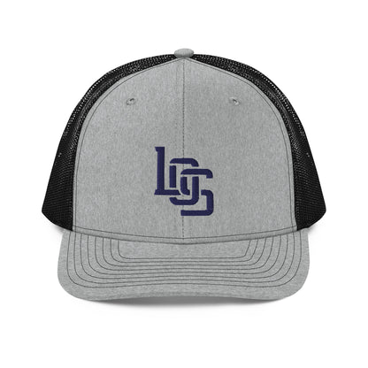 "LOS" Snapback Trucker Cap | Richardson 112 | E Luna CLASSIC Solocrest 1 Navy Thread Front Logo