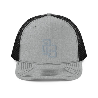 "213" Snapback Trucker Cap | Richardson 112 | E Luna CLASSIC Solocrest 1 Grey Thread Front Logo