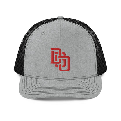 "DGO" Snapback Trucker Cap | Richardson 112 | E Luna CLASSIC Solocrest 1 Red Thread Front Logo