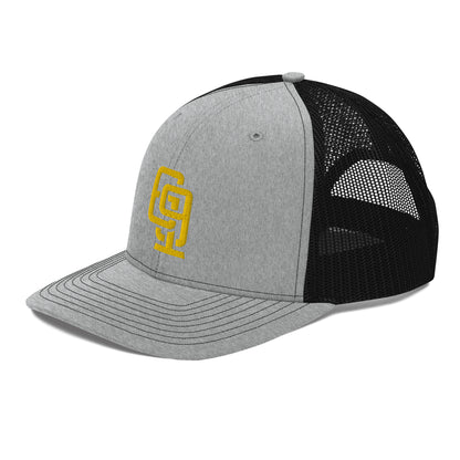 "619" Snapback Trucker Cap | Richardson 112 | E Luna CLASSIC Solocrest 1 Gold Thread Front Logo