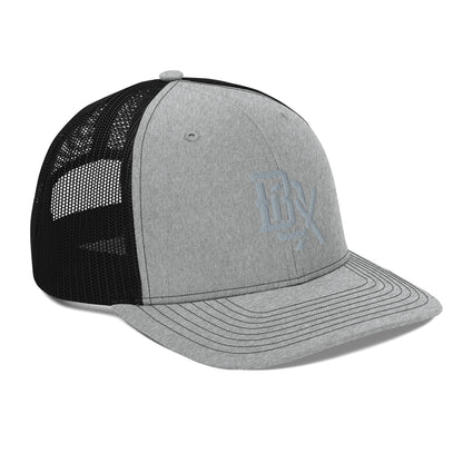 "BOX" Snapback Trucker Cap | Richardson 112 | E Luna CLASSIC Solocrest 1 Grey Thread Front Logo