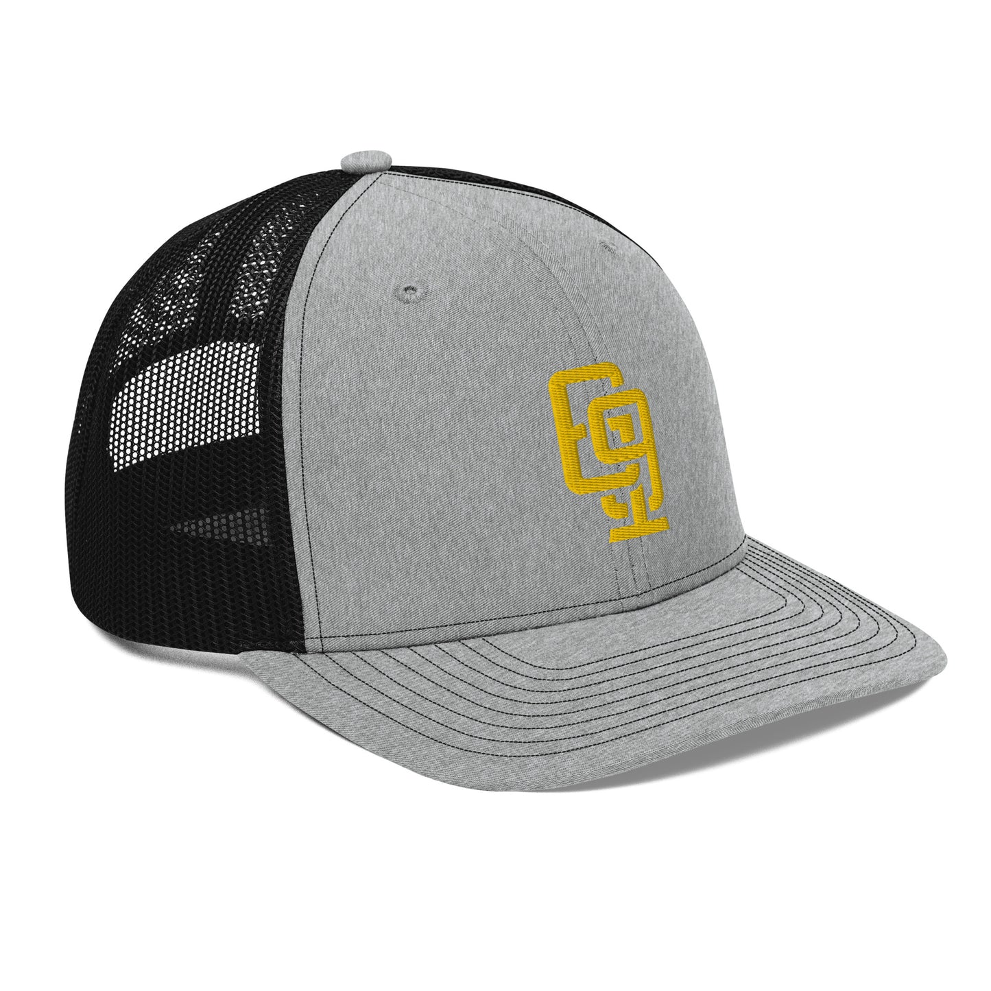 "619" Snapback Trucker Cap | Richardson 112 | E Luna CLASSIC Solocrest 1 Gold Thread Front Logo