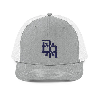 "BXR" Snapback Trucker Cap | Richardson 112 | E Luna CLASSIC Solocrest 1 Navy Thread Front Logo