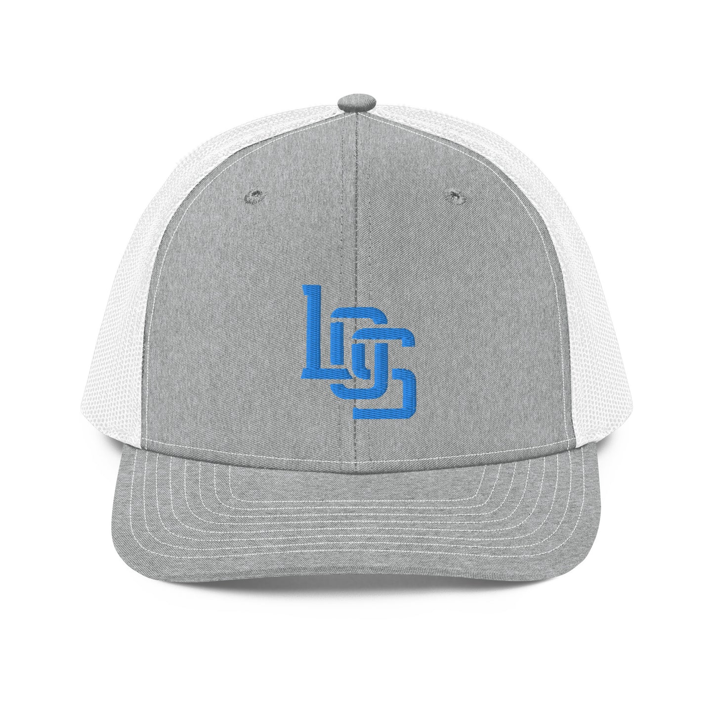 "LOS" Snapback Trucker Cap | Richardson 112 | E Luna CLASSIC Solocrest 1 Aqua/Teal Thread Front Logo