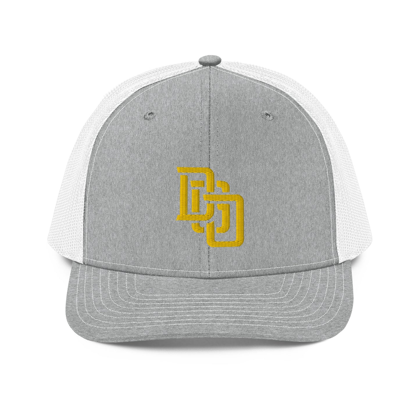 "DGO" Snapback Trucker Cap | Richardson 112 | E Luna CLASSIC Solocrest 1 Gold Thread Front Logo