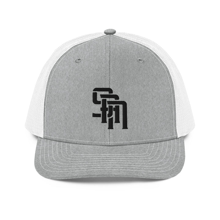 "SAN" Snapback Trucker Cap | E Luna Brand CLASSIC | 1 Black Thread Logo | 3D Puff Edition