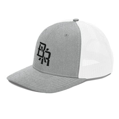 "BXR" Snapback Trucker Cap | Richardson 112 | E Luna CLASSIC Solocrest 1 Black Thread Front Logo