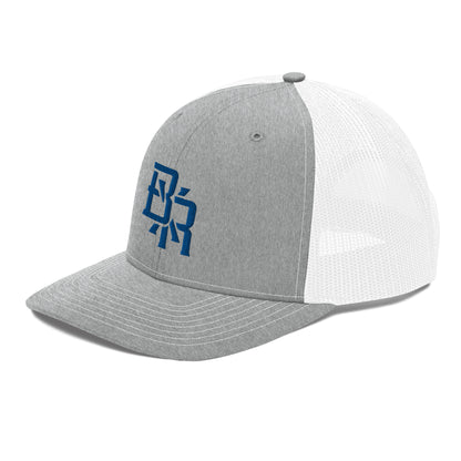 "BXR" Snapback Trucker Cap | Richardson 112 | E Luna CLASSIC Solocrest 1 Royal Thread Front Logo