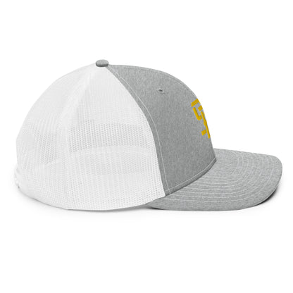 "SAN" Snapback Trucker Cap | Richardson 112 | E Luna Brand CLASSIC Solocrest 1 Gold Thread Front Logo