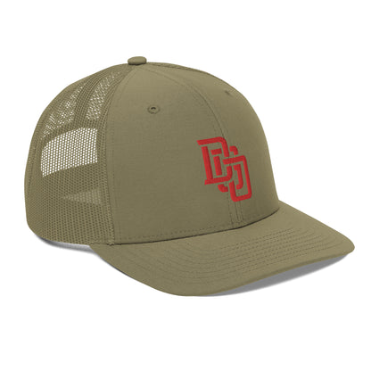 "DGO" Snapback Trucker Cap | Richardson 112 | E Luna CLASSIC Solocrest 1 Red Thread Front Logo