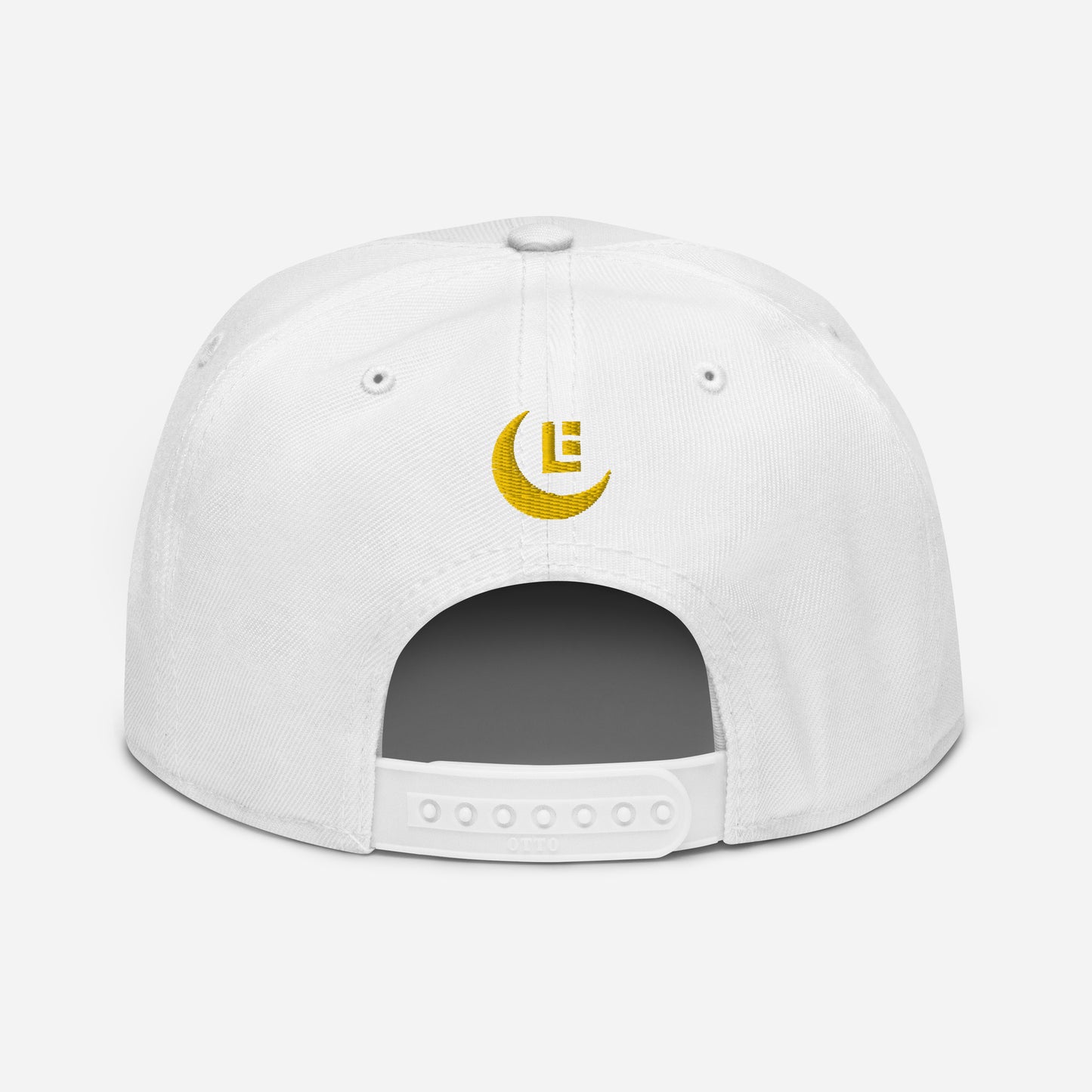 "SAN" Snapback | Otto Cap 125-978 | E Luna Brand PREMIUM Quadcrest 4 Gold Thread Logos: Front, Left, Right Signature & Back [3D Puff Edition]