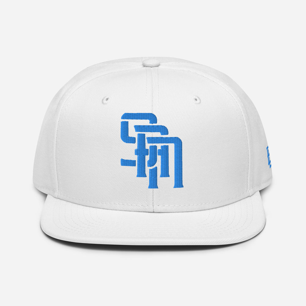 "SAN" Snapback | E Luna Brand SELECT | 3 Aqua/Teal Thread Logos | 3D Puff Edition
