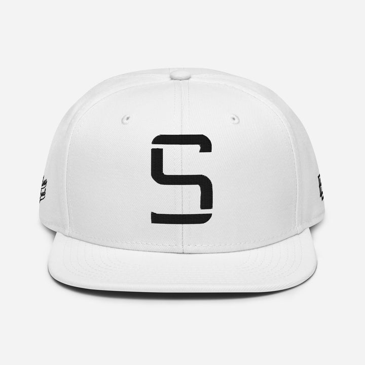 "S" Snapback | E Luna Brand PREMIUM | 4 Black Thread Logos | 3D Puff Edition