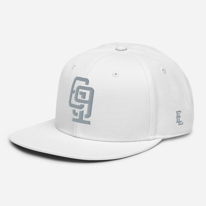 "619" Snapback Otto Cap | E Luna Brand ESSENTIAL | 2 Grey Thread Logos