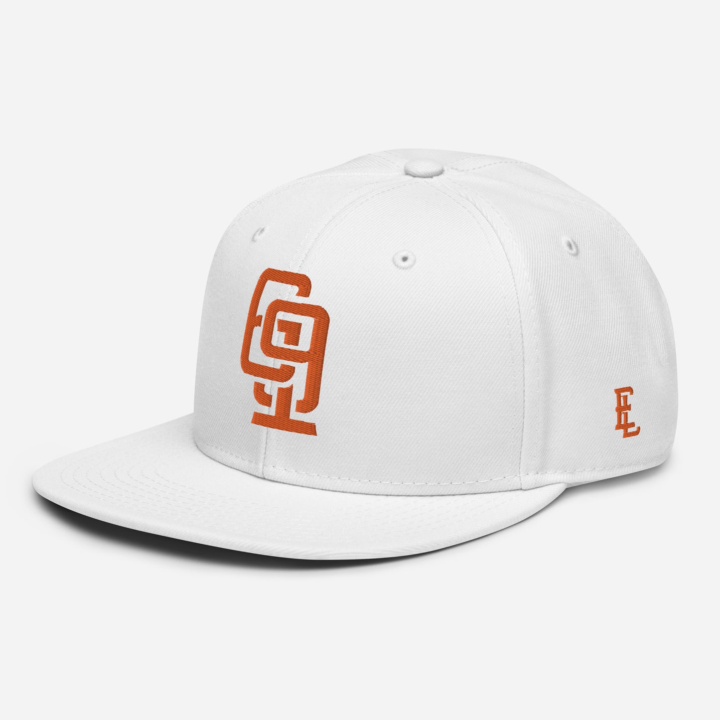 "619" Snapback Otto Cap | E Luna Brand ESSENTIAL | 2 Orange Thread Logos