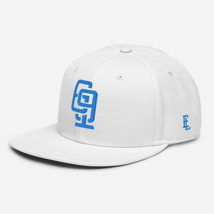 "619" Snapback Otto Cap | E Luna Brand ESSENTIAL | 2 Aqua/Teal Thread Logos