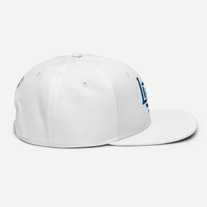 "LOS" Snapback | Otto Cap 125-978 | E Luna SELECT Tricrest 3 Royal Thread Front, Left Side & Back Logos