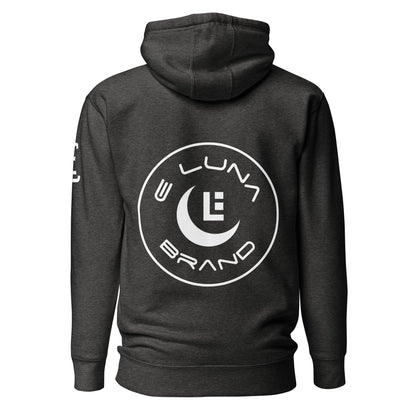 "LOS" Unisex Premium Hoodie | Cotton Heritage M2580 | 3 White Logos Including Large Back Logo